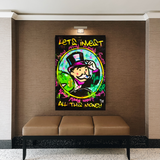 Arte de Dinero de Alec Monopoly | Invirtamos en toda la Decoración de Pared