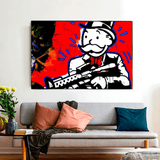 Alec Monopoly Money Man Gangster Scarface Canvas Wall Art