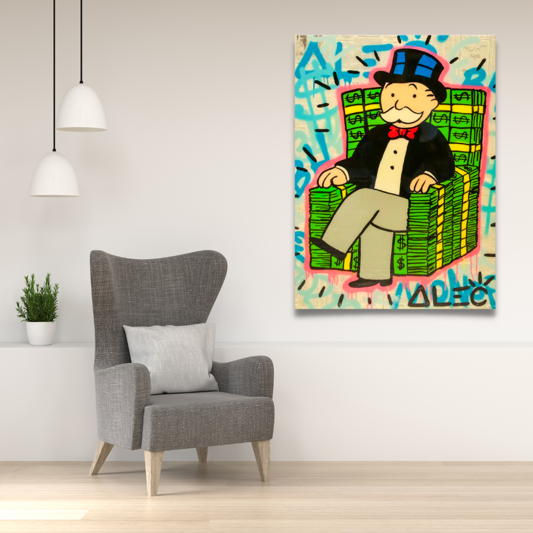 Alec Monopoly Money Millionaire Affiche - Tirages d'art originaux