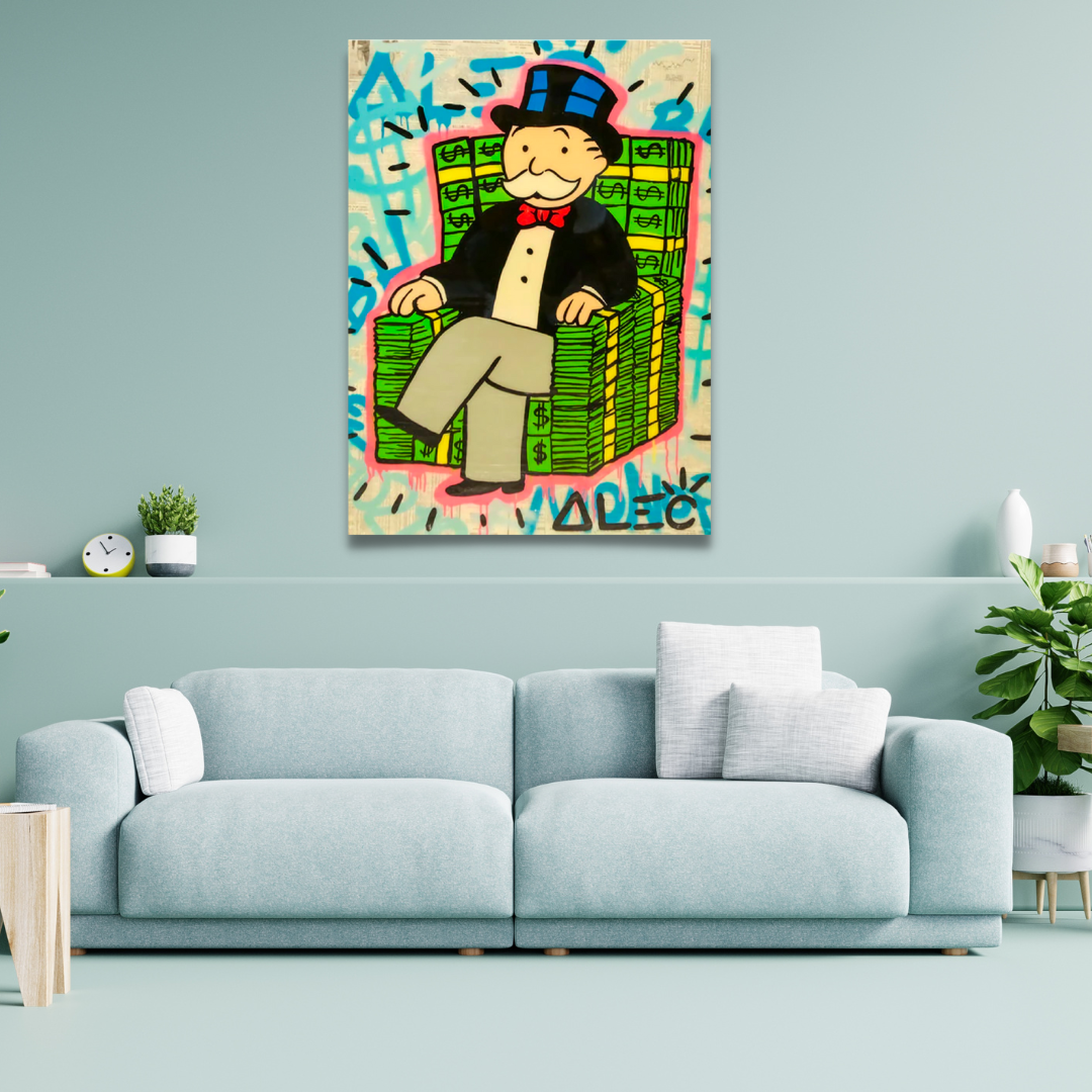 Alec Monopoly Money Millionaire Affiche - Tirages d'art originaux