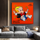 Alec Monopoly Richie Rich Money Man Leinwanddruck