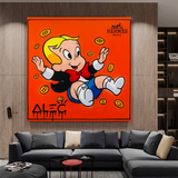 Alec Monopoly Richie Rich Money Man Leinwanddruck