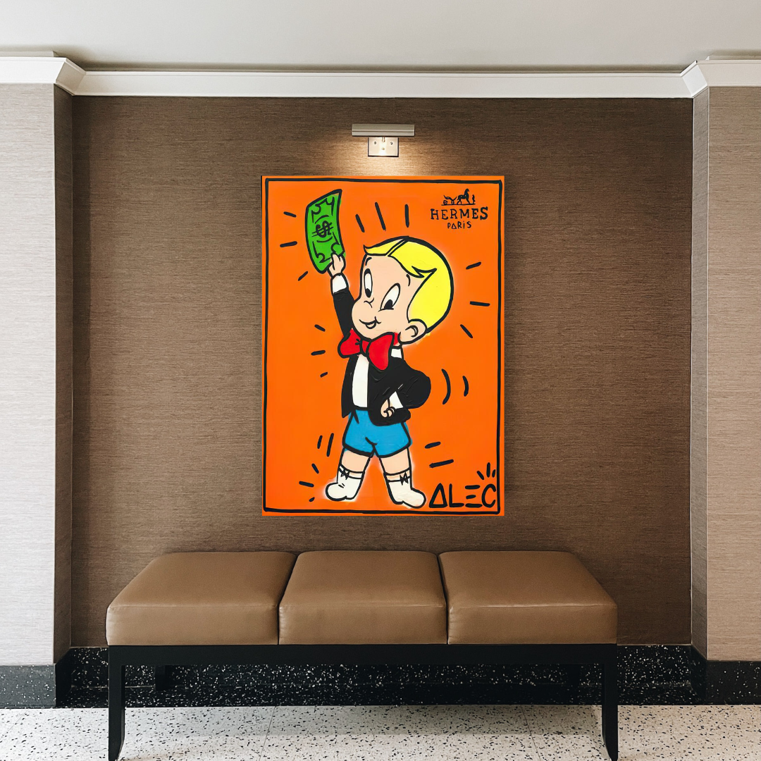 Alec Monopoly Richie Rich Money Man Canvas Print