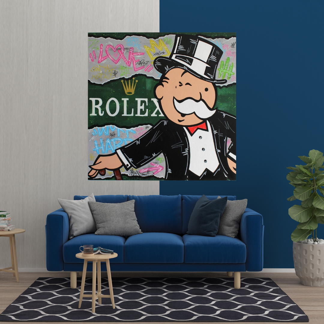 Alec Monopoly Rolex Money Man Impression sur toile