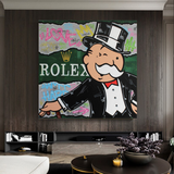 Alec Monopoly Rolex Money Man Impression sur toile