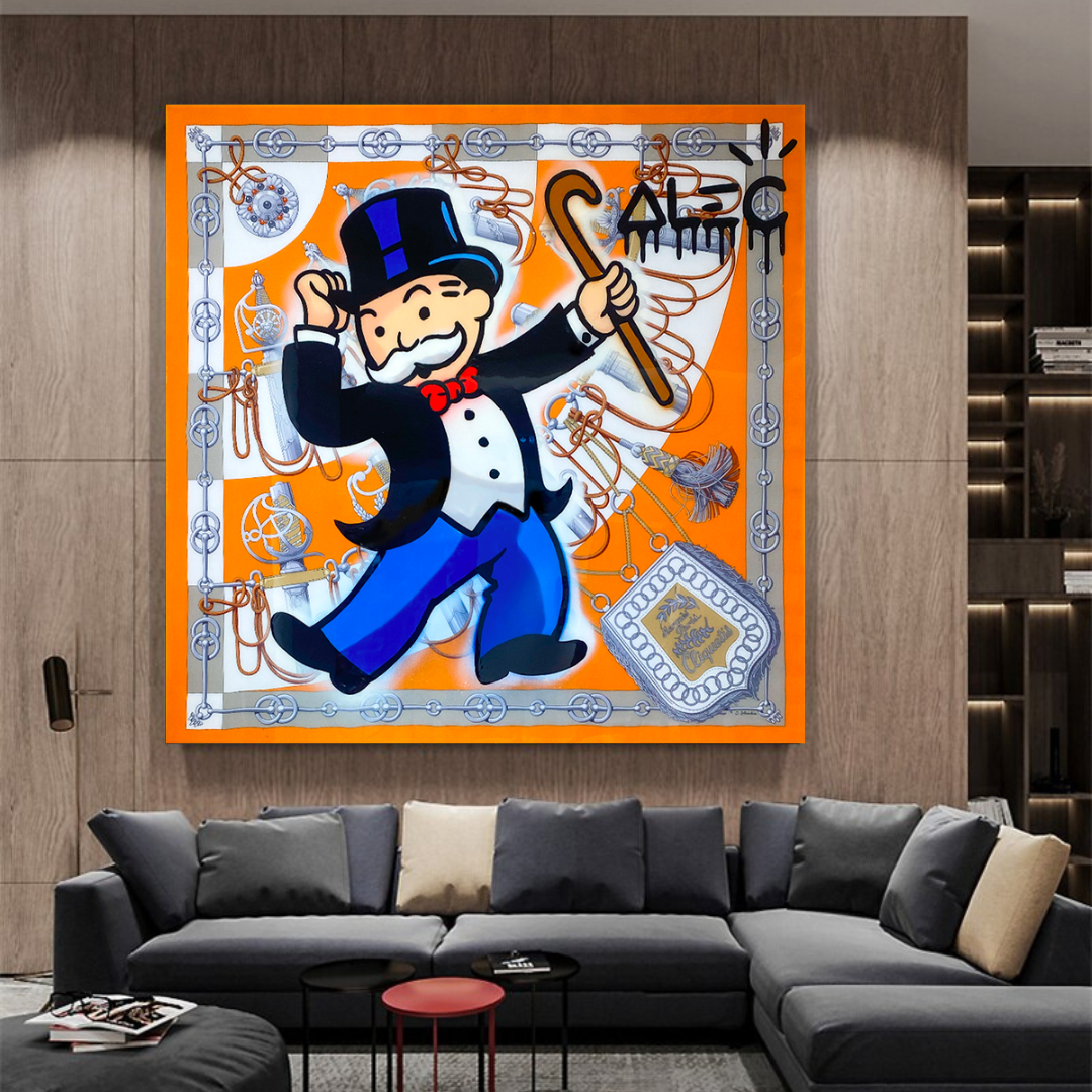 Коллекция шарфов Alec Monopoly Холст Настенное Искусство