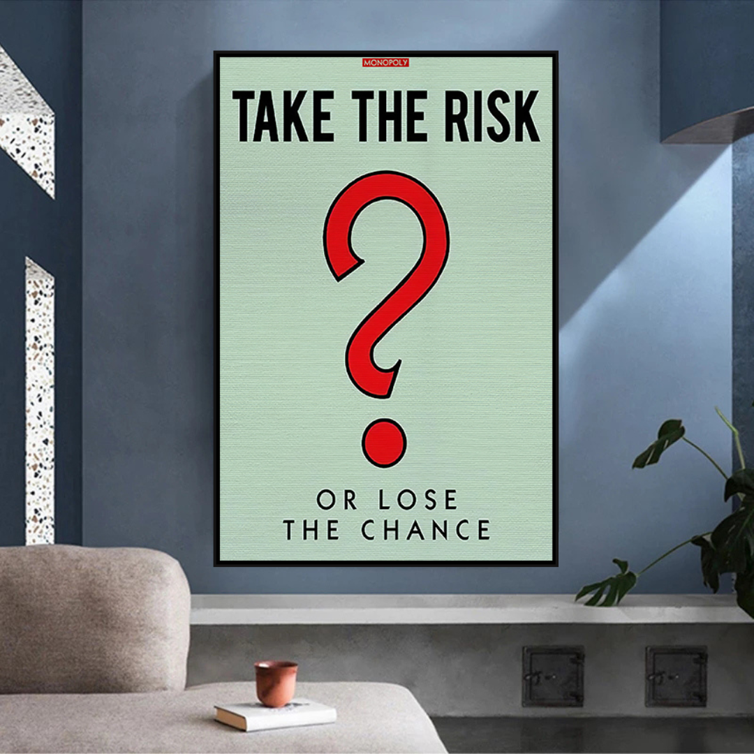 Alec Monopoly Take the Risk Canvas Wall Art