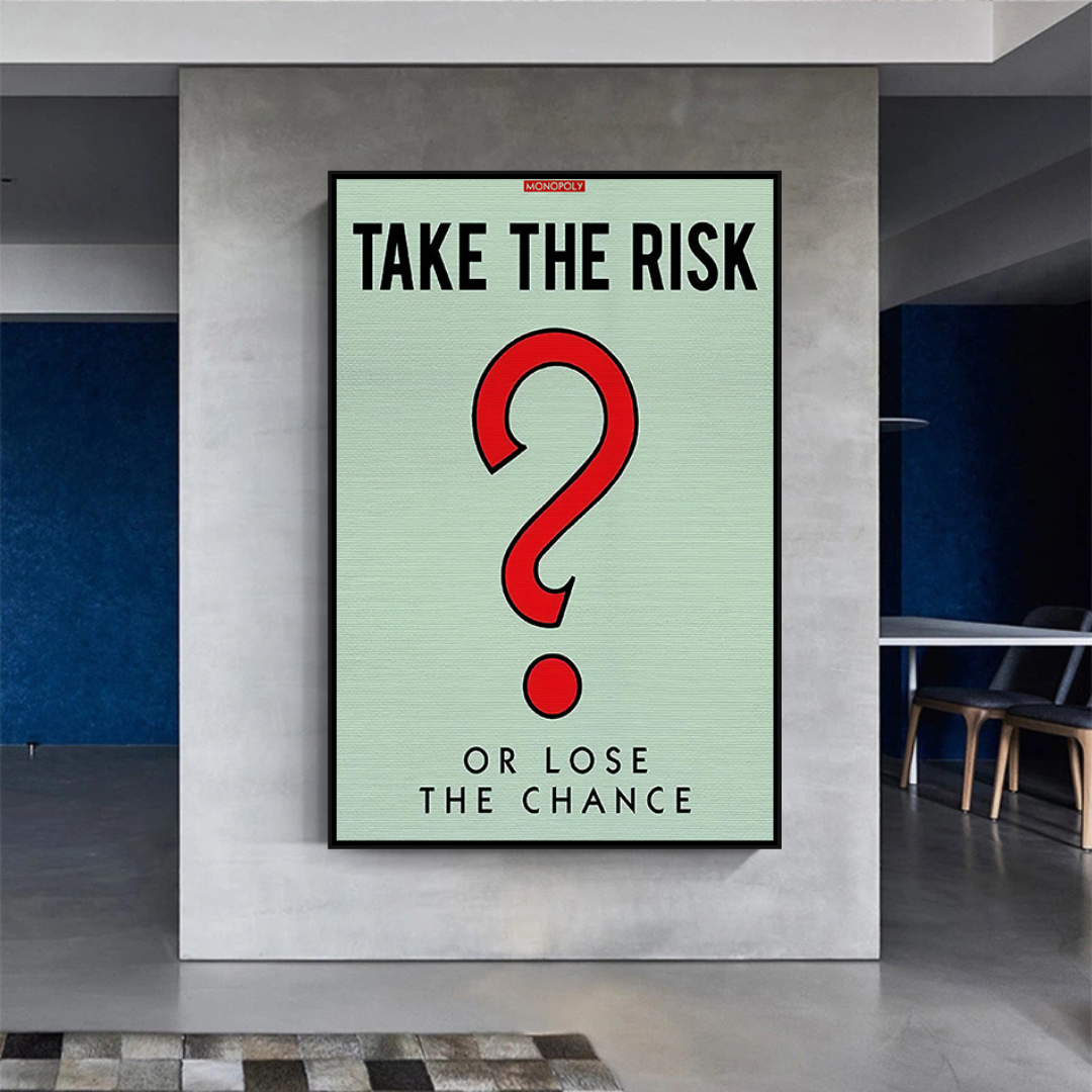 Alec Monopoly Take the Risk Canvas Wall Art