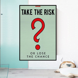 Alec Monopoly Take the Risk Canvas Wall Art