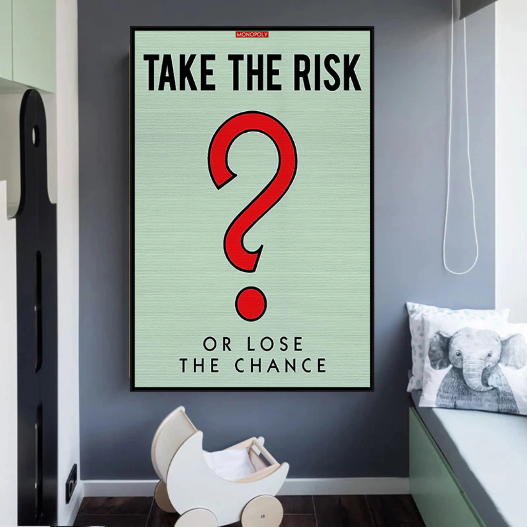 Alec Monopoly Take the Risk Canvas Wall Art