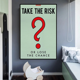 Alec Monopoly Take the Risk Canvas Wall Art