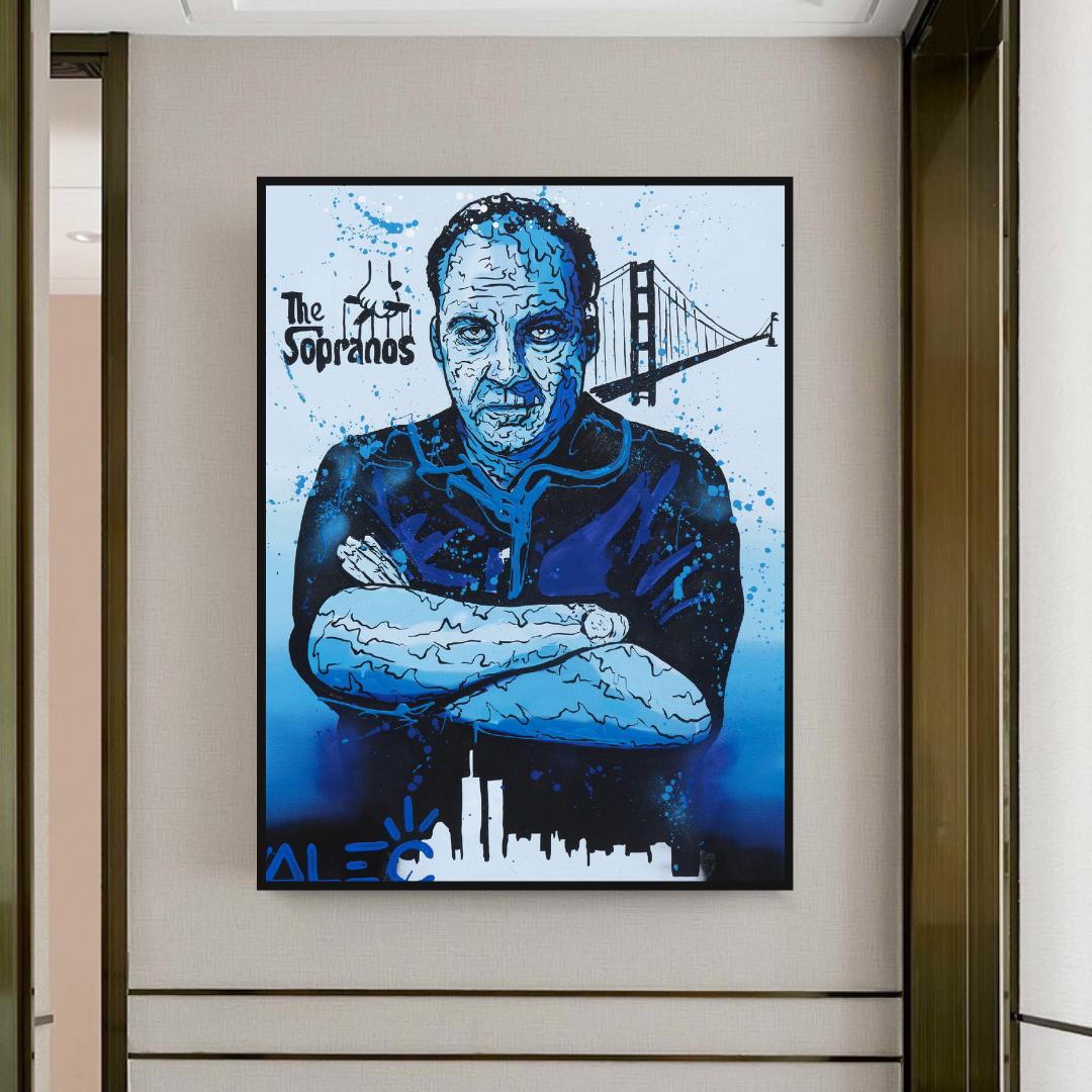 Alec Monopoly Tony Soprano Hollywood Series Art mural sur toile