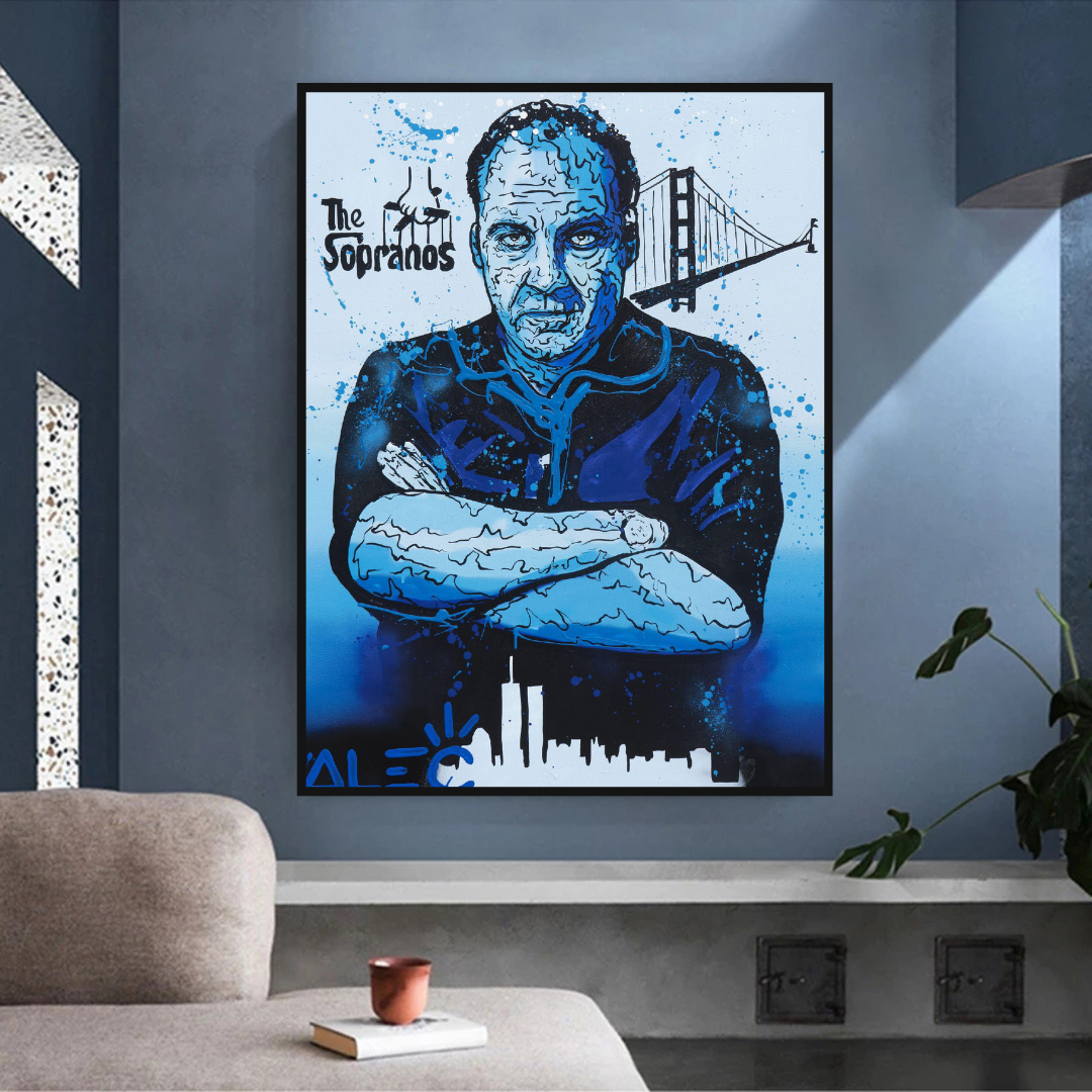 Alec Monopoly Tony Soprano Hollywood Series Canvas Wall Art