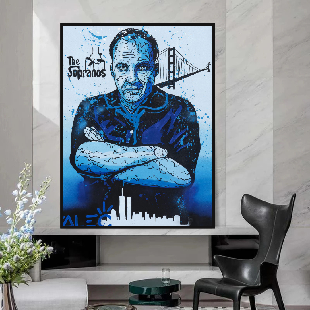 Alec Monopoly Tony Soprano Hollywood Series Canvas Wall Art