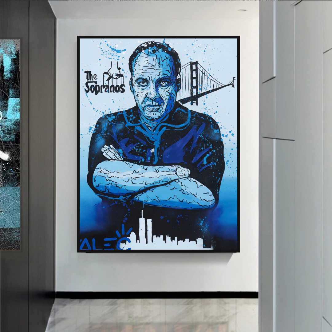 Alec Monopoly Tony Soprano Hollywood Series Canvas Wall Art