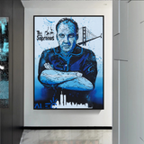 Alec Monopoly Tony Soprano Hollywood Series Canvas Wall Art