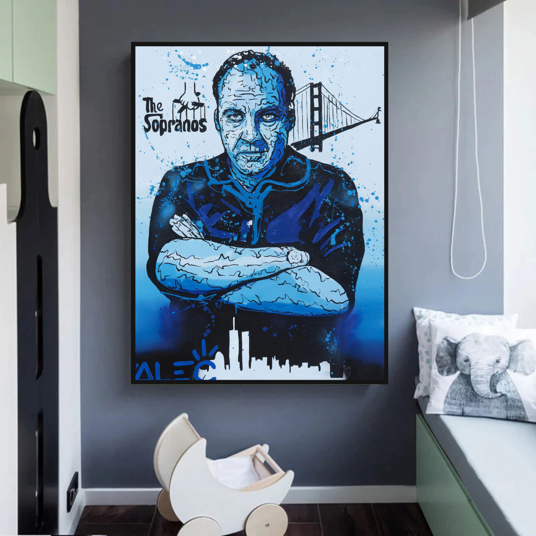 Alec Monopoly Tony Soprano Hollywood Series Art mural sur toile