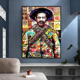 Alec Pancho Villa Mexican General Pop Canvas Wall Art