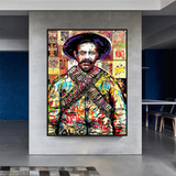 Alec Pancho Villa mexikanischer General Pop Leinwand-Wandkunst