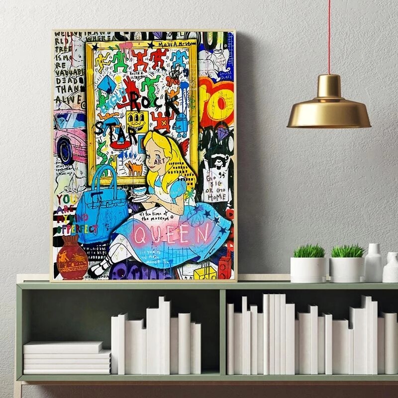 Alice and Wonderland Canvas Art - Dreamy Adventures