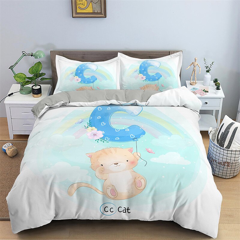 Alphabet Bedding Set - Letter C for Cat - Kids Bedding