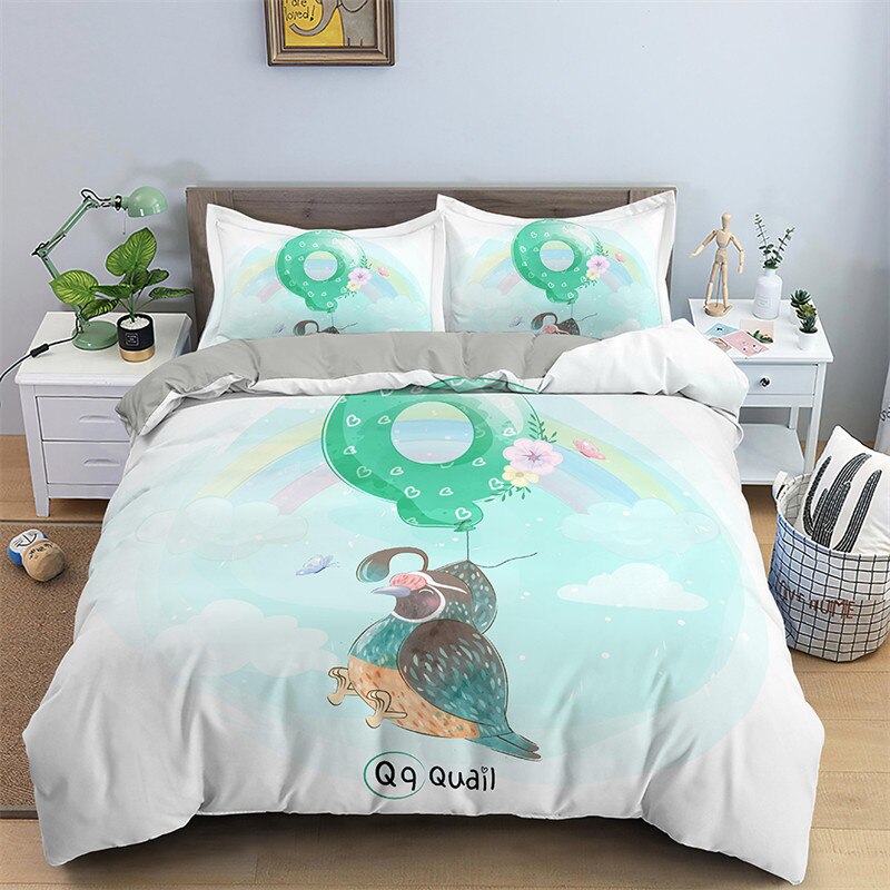 Alphabet Bedding Set - Letter Q for Quail - Bedding