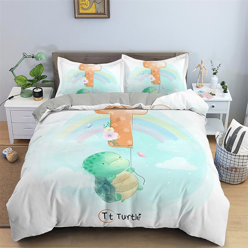 Alphabet Bedding Set - Letter T for Turtle - Bedding