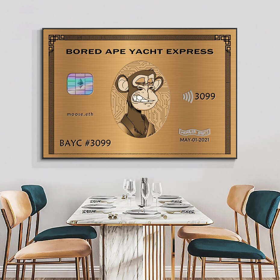 American Express: Bored Ape Yacht Club Wandkunst