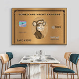 American Express: Bored Ape Yacht Club Wall Art