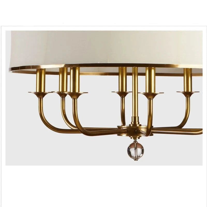 American Style Antique Brass Chandelier