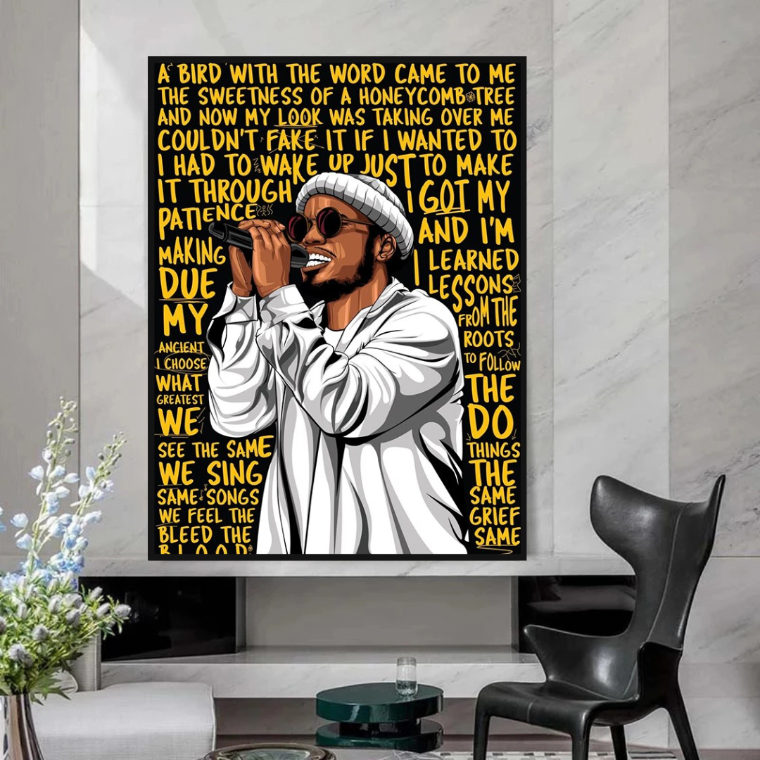 Anderson Paak Singer Rapper Canvas Wall Art