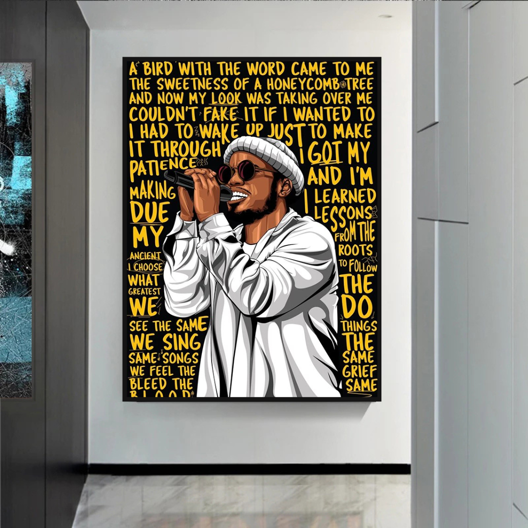 Anderson Paak Singer Rapper Canvas Wall Art