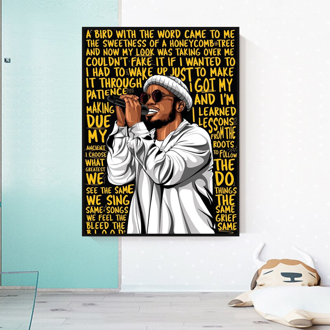 Anderson Paak Singer Rapper Canvas Wall Art