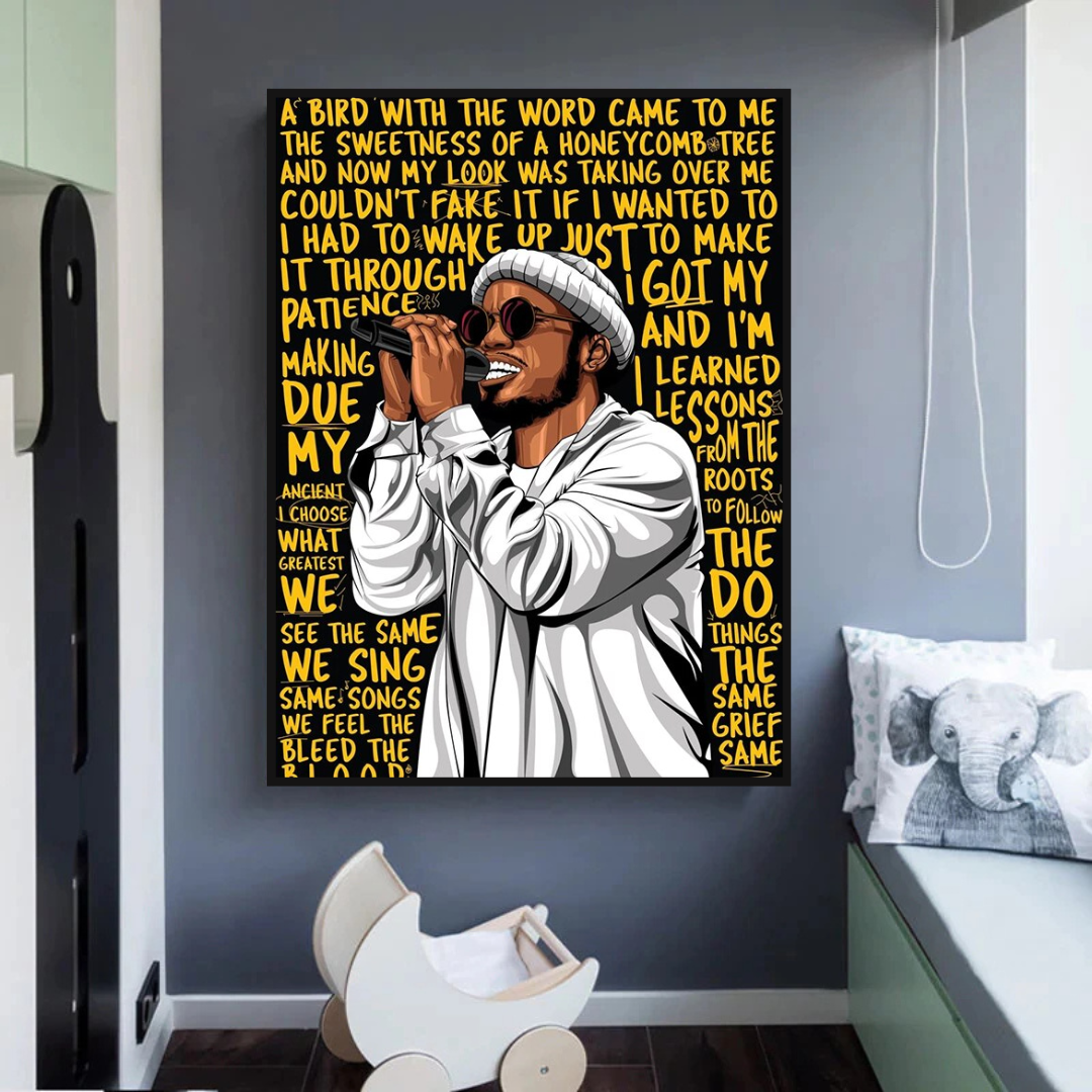 Anderson Paak Singer Rapper Canvas Wall Art