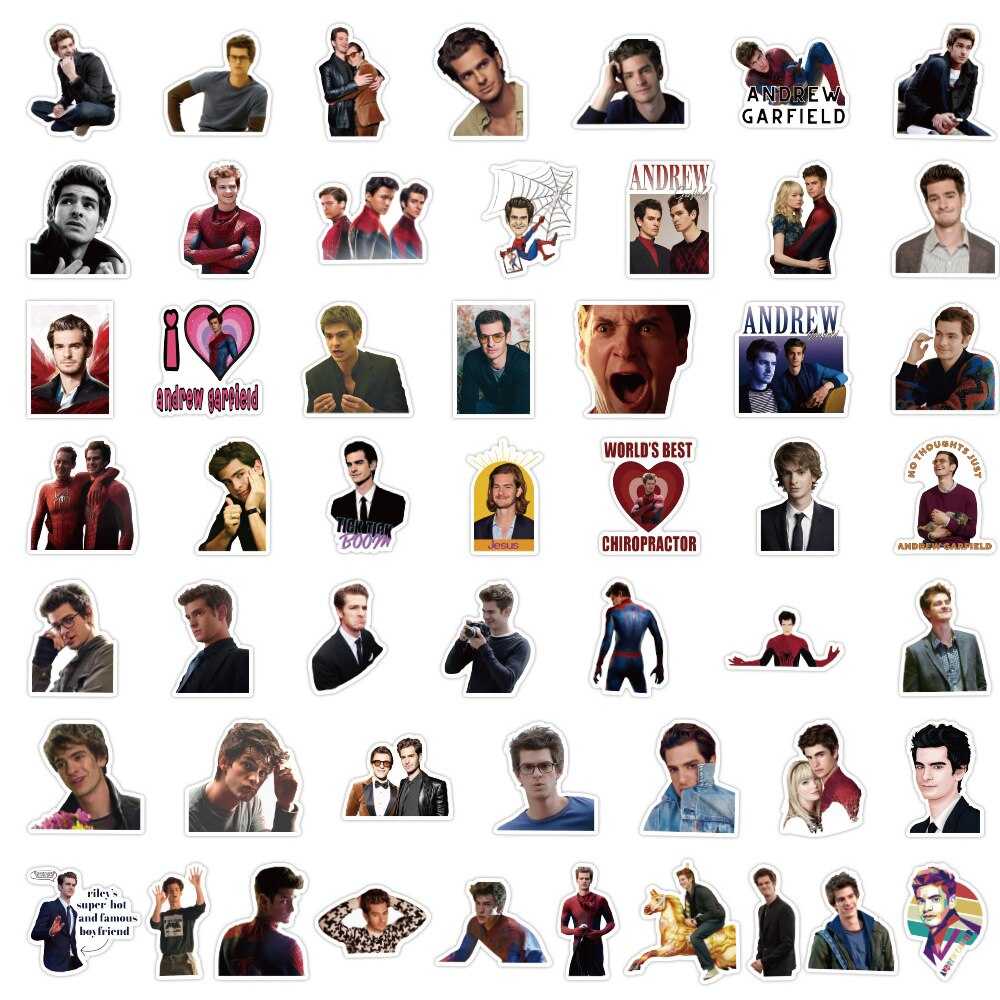 Movie Star Andrew Garfield Stickers Pack | Famous Bundle Stickers | Waterproof Bundle Stickers