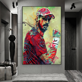 Andy Murray Tennis Legend Canvas Wall Art - Sports Decor