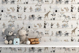 Animal Circus - Kids Room Wallpaper Mural