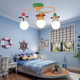 Lampe à suspension LED animaux pour chambre d'enfants