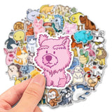 Mix Animal Cartoon Stickers Pack | Famous Bundle Stickers | Waterproof Bundle Stickers
