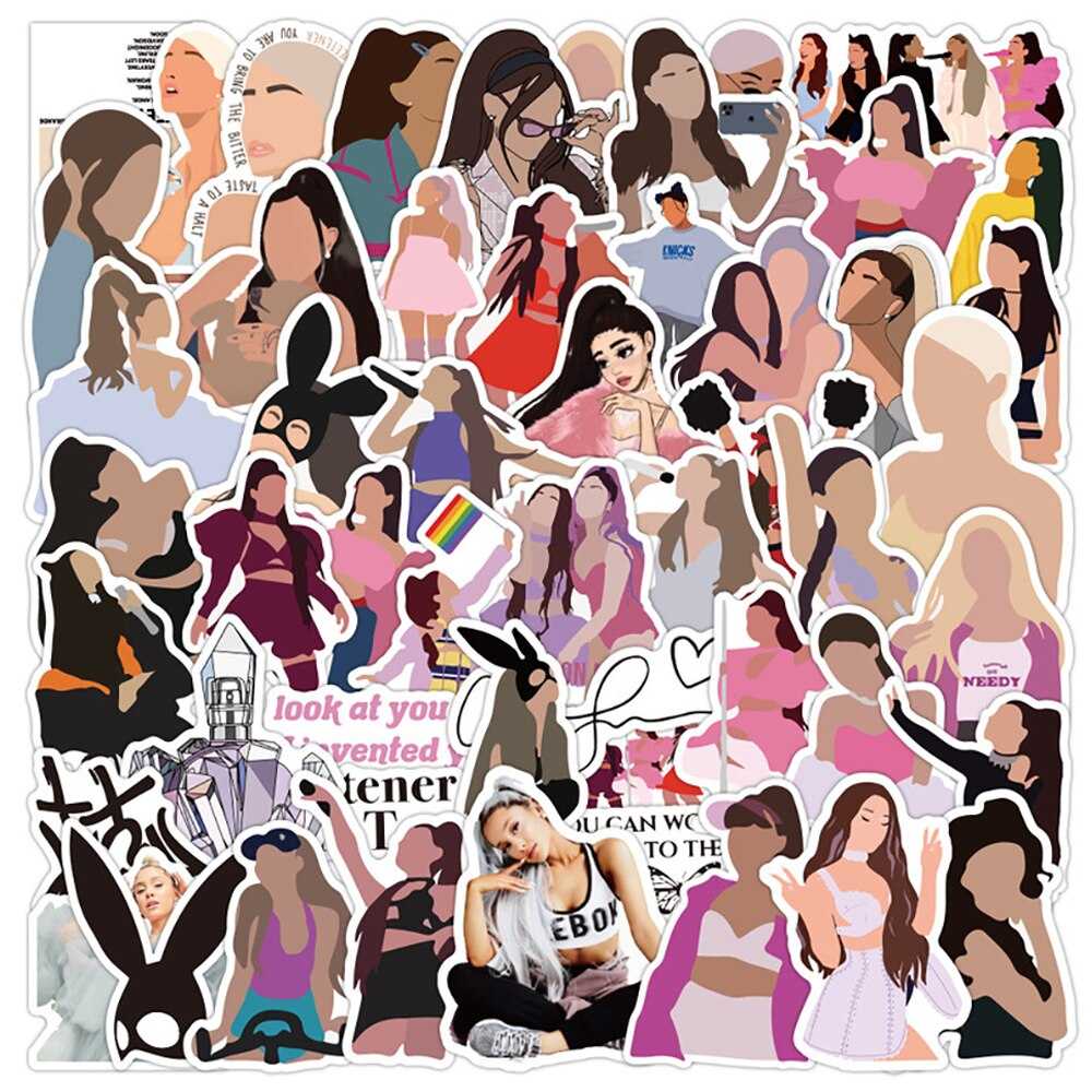 Ariana Grande Singer Stickers Pack | Famous Bundle Stickers | Waterproof Bundle Stickers