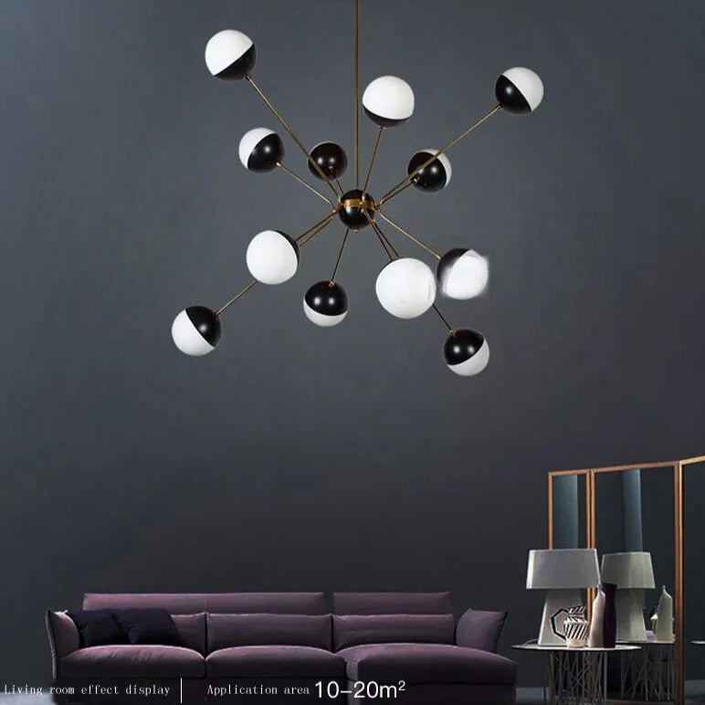 Suspension LED moderne Orb artistique – Illuminez avec style