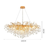 Artpad Rectangular Crystal Chandelier