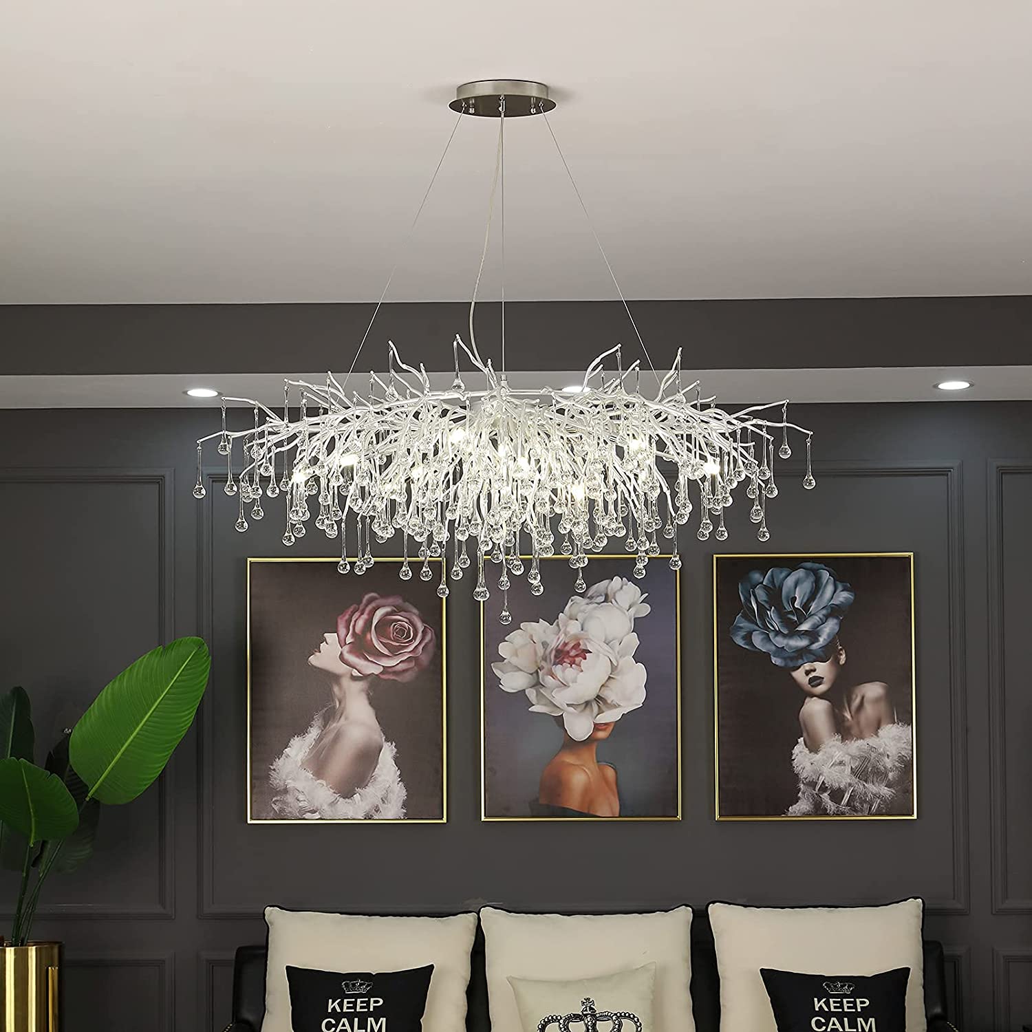 Artpad Rectangular Crystal Chandelier