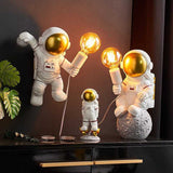 Astronaut Model Night Light Resin Bedside Table Lamp