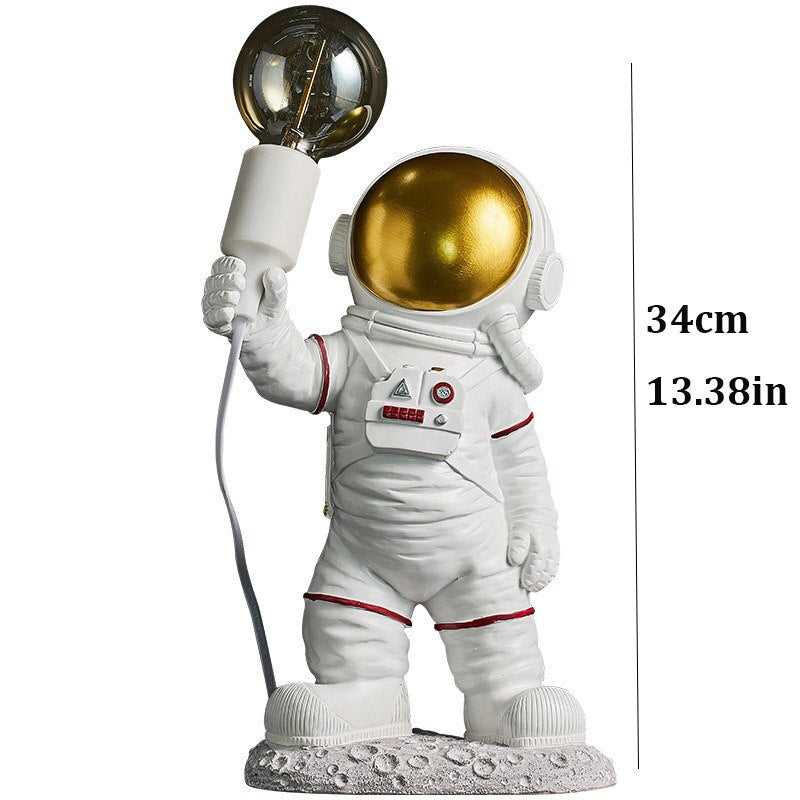 Astronaut Model Night Light Resin Bedside Table Lamp