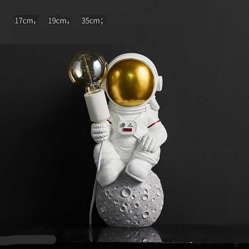 Astronaut Model Night Light Resin Bedside Table Lamp