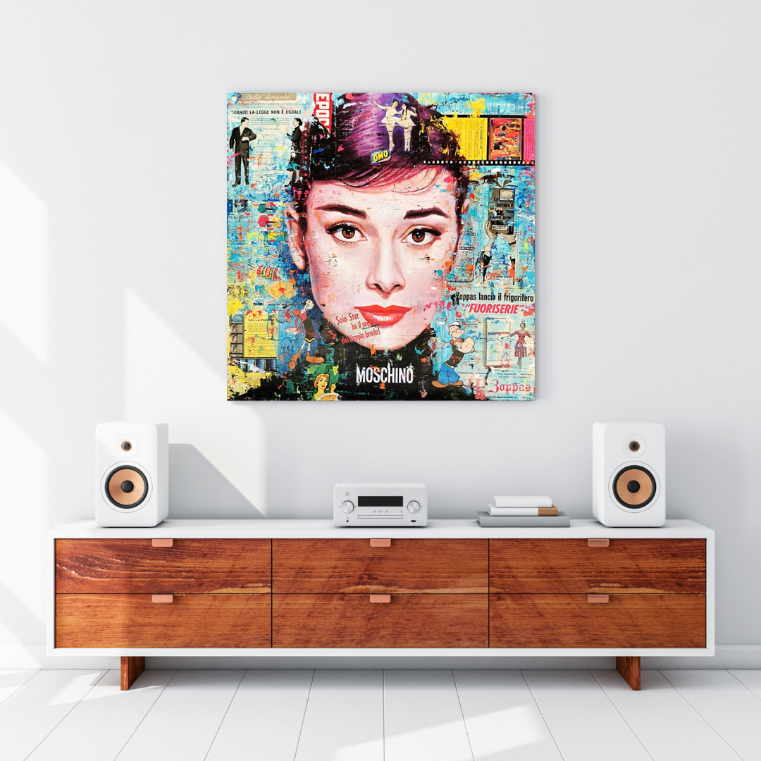 Audrey Hepburn Art sur toile classique - Reproduction exquise