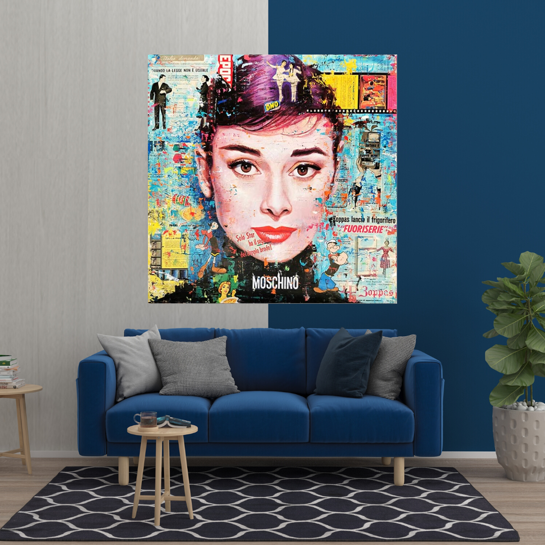 Audrey Hepburn Art sur toile classique - Reproduction exquise