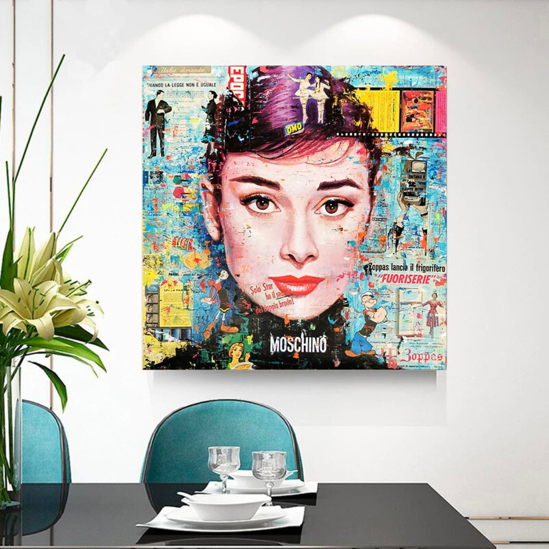 Audrey Hepburn Art sur toile classique - Reproduction exquise