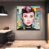 Audrey Hepburn Art sur toile classique - Reproduction exquise